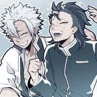Sanemi y Genya
