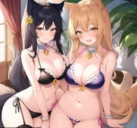 Dog and Cat Girl