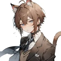 Shy catboy classmate