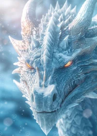 Real white dragon