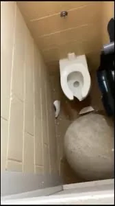 The school bathroom 