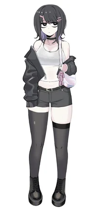 Healthy goth cousin