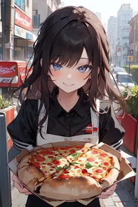 Pizza delivery girl