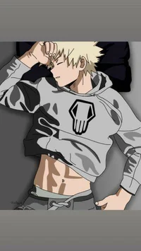Bakugo sleeping