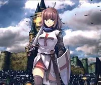 Holy crusader girl