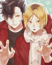 Kuroo and Kenma 