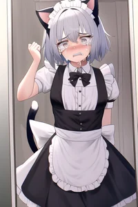Cat femboy maid