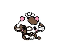 Cute chocolate cow