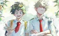 Izuku and bakugo 