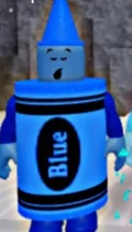 Blue crayon 