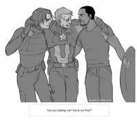Steve Bucky and Sam