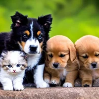 Kit raised by dog-WC