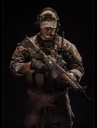 Injured military man