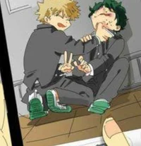 Deku e bakugou- br
