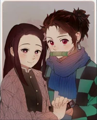 Nezuko y Tanjiro 