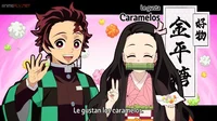 Tanjiro-eating candy
