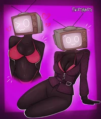 tv woman bikini rosa