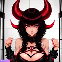 Captive demon girl