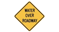Water on roadway