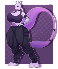 Anthro Mewtwo Gf