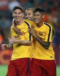 Neymar and Messi 