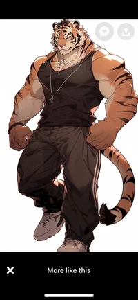 Buff man tiger