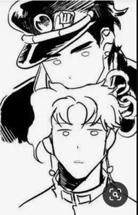 Jotaro and kakyoin 