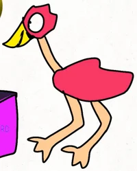 little Red Pink bird