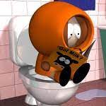 kenny on a toilet