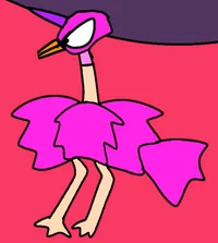 Magenta Unicorn bird