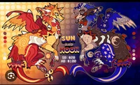 Dragon sun and moon 