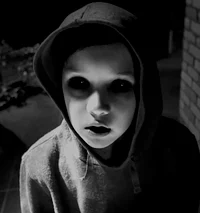 Black eyes child Tom