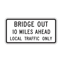 Bridge out 10 miles