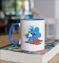 Four Blue Mug