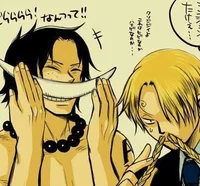 Ace and Sanji 