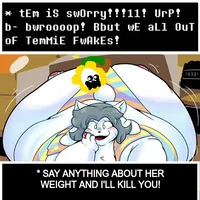 Temmie and Flowey