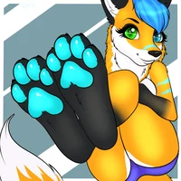 Female  furry feet