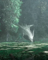 dragon in the forest