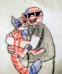 America and wolf Ame