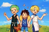Luffy Zoro and Sanji