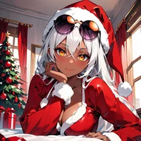 Lazy santa girl