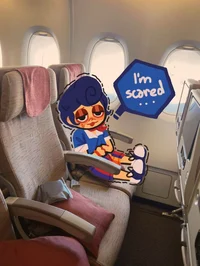 Wally en el avion