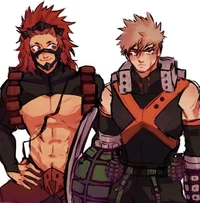 Kirishima and Bakugo