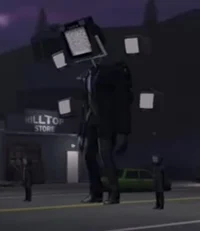 Large TV man 
