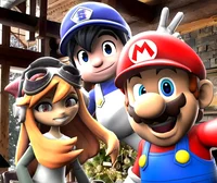 Mario SMG4 and Meggy