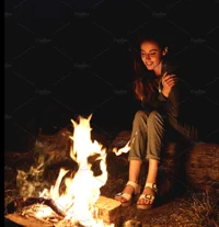 Campfire stranger