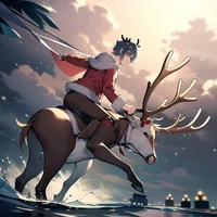 Working reindeer-ice