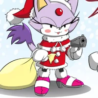 Santa blaze with gun