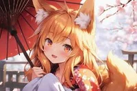 Kind-hearted foxgirl