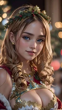 Xmas Joyful Girl